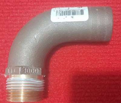 New Groco FFC Series 1 Inch Bronze Pipe to Hose Full Flow Elbow- NPT
