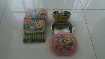 PORORO FOOD CONTAINERS,BOWL & NEW MARKERS-PORORO MARKERS