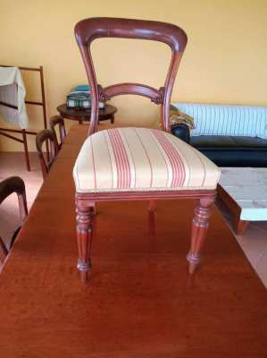 MAHOGANY VICTORIAN STYLE DINING CHAIRS