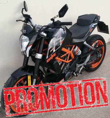 KTM Duke 250 4.500 ฿/month (long therm = extra discount)