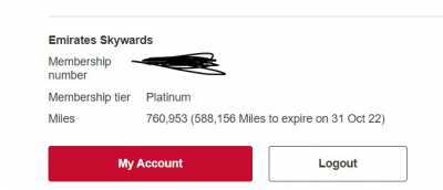 EMIRATES ACCOUNT FOR FLIGHT BOOKINGS