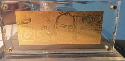 Australian 24ct Gold Note $100
