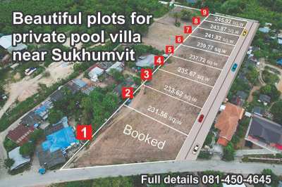 Hurry up  only 8 plots for your own pool villa