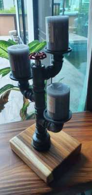 CUSTOM PIPEART LAMPS AND CANDLEABRAS
