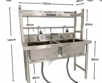 Brand New Double Size Stainless Steel Sink