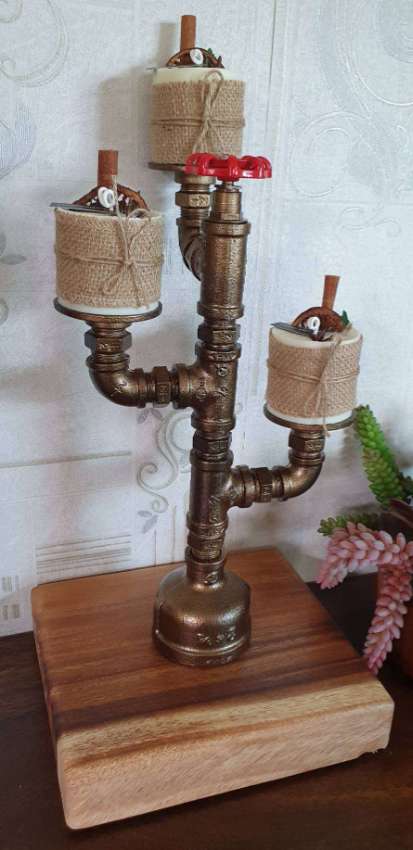 CUSTOM PIPEART CANDLE HOLDER
