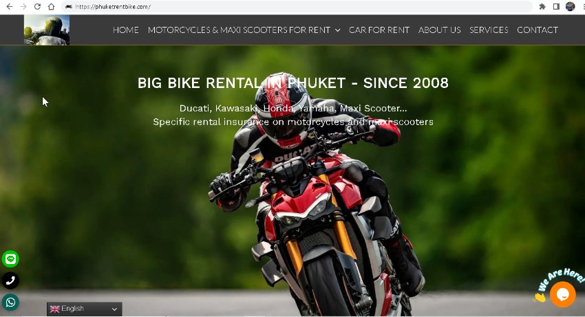 Phuket Ducati Scrambler for rent with insurance