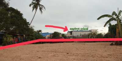 Land for sale close to Maryvit School Naklua 143 Tw or 572 sqm 