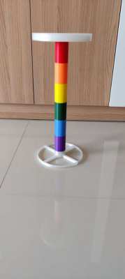 Small rainbow round table