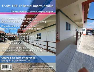 New Building with 17 Rental Rooms Naklua
