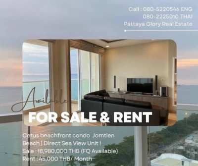 Cetus beachfront condo |  Jomtien Beach For Sale&Rent