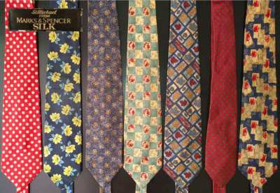 7 Silk Marks & Spencer Neckties – 200 Baht Each or all 7 for Only 1,10