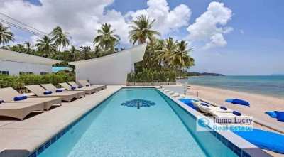 For sale luxury resort with restaurant and on the beach Koh Samui