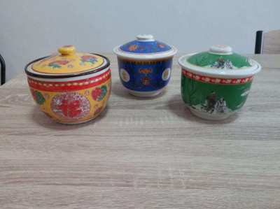 FINAL REDUCTION FREE DELIVERY Chinese ginger jars x 3 