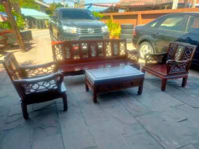 African Rosewood Ming Dynasty Style Sofa Set