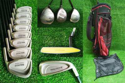 Wilson complete set of golf clubs in bag