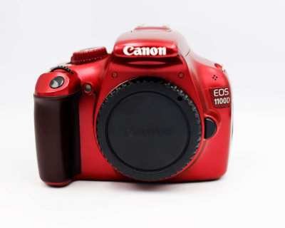 Canon EOS 1100D (Kiss X50 / Rebel T3) DSLR camera Red body only