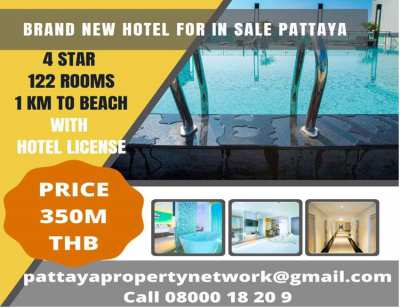 Brand New 122 Room Hotel for Sale Pattaya