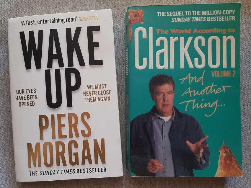 Piers Morgan; Wake Up (185b)  / Jeremy Clarkson; & Another Thing (115b