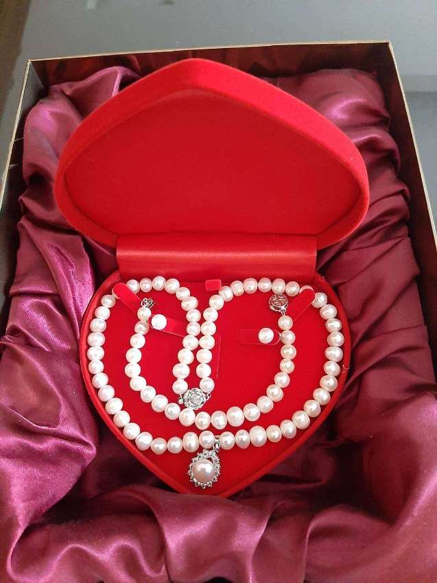 Bargain Price ! Pearls - Jewellery Ensemble Set of Natural Andaman Sea