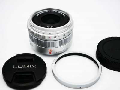 Two Panasonic Lumix G Leica DG Summilux 15mm f/1.7 ASPH Lenses for MFT