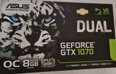 Asus Geforce GTX 1070 OC 8GB