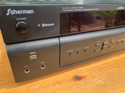 Sherman Amplifier 5.1 (Bluetooth) AV-558 (Black) - excellent condition