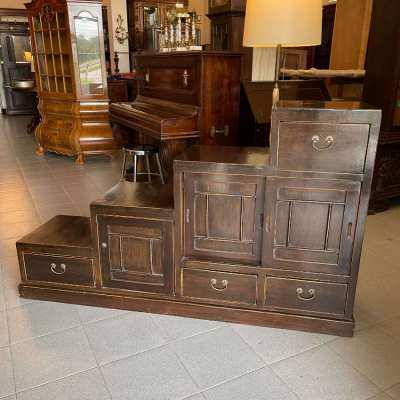 Antique double-sided Kaidan chest