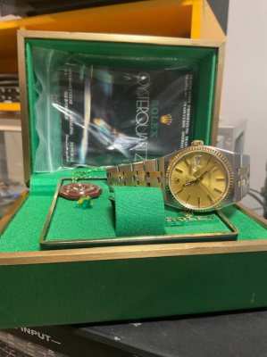 Rolex Oysterquartz Datejust with original box and inclusions