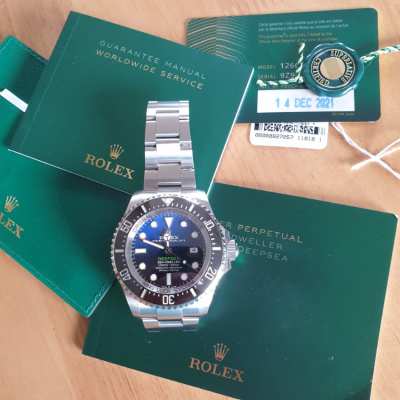 Rolex sea dweller deepsea  blu 126660 new unworn