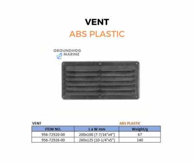 VENT/ ABS PLASTIC / 956-72920-00 / 956-72926-00