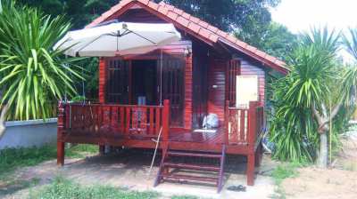 *Beautiful Thai wood bungalow for sale. Cheap price - To be relocated.