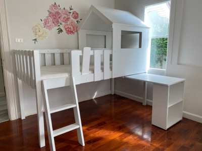 Children’s  bed with a desk