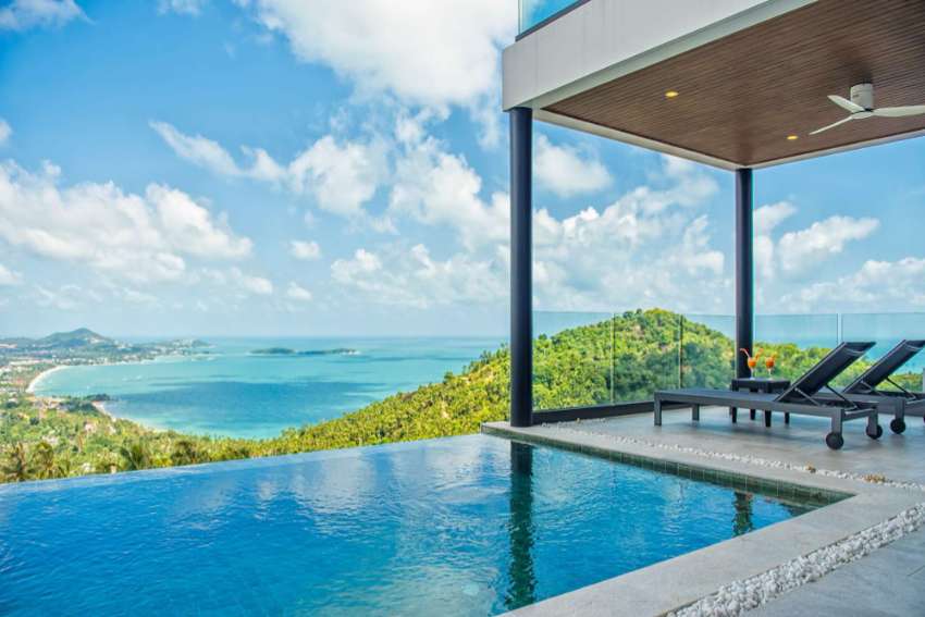 3 bedroom sea view villa for sale in Chaweng Noi Koh Samui