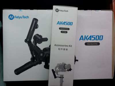 FeiyuTech AK4500 Camera Stabilizer Gimbal + Accessory Kit - Like New 