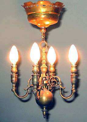 17th century lamp / chandelier from France + free mirror
