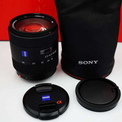 Sony Carl Zeiss Vario-Sonnar T* DT 16-80mm f/3.5-4.5 ZA Lens, 24-120mm