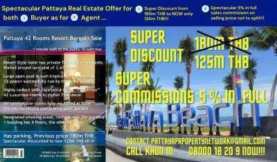 Pattaya 42 Rooms Resort Bargain Sale
