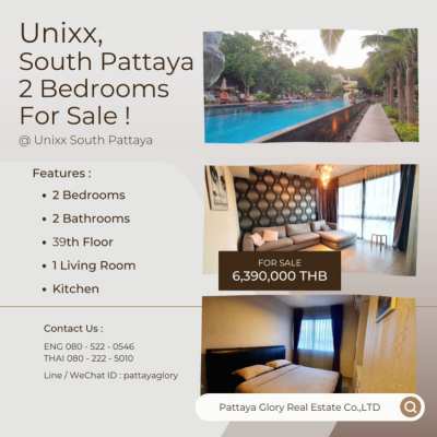 Unixx South Pattaya 2 Bedroom For Sale ! 
