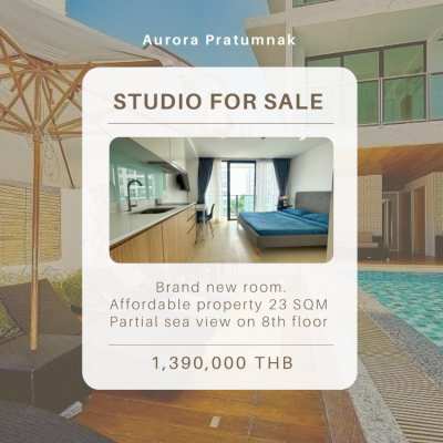 Aurora Pratumnak - Studio For Sale 1,390,000 THB! 