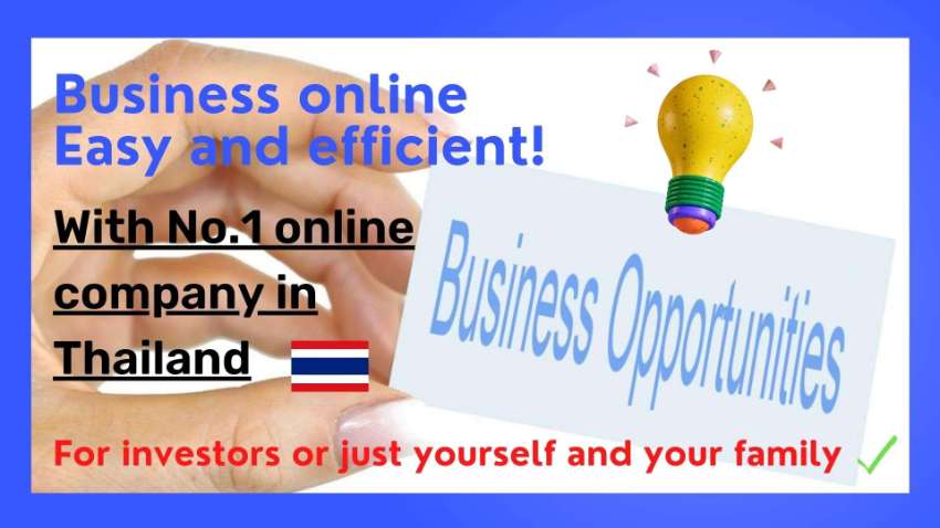 Job / Business Opportunities with No.1 online company in Thailand.