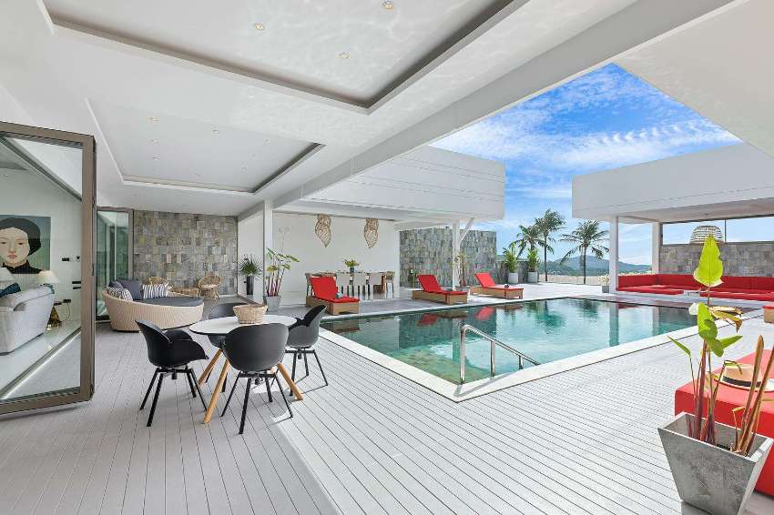 For sale sea view villa with 2 private pools in Bophut Koh Samui 