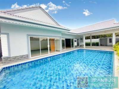 New & Unlived in Modern 3 Bed Pool Villa Close To Paknampran Beach