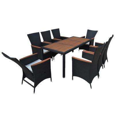 OUTDOOR TABLE SET WITH 8 CHAIRS