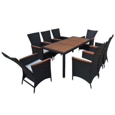 OUTDOOR TABLE SET WITH 8 CHAIRS