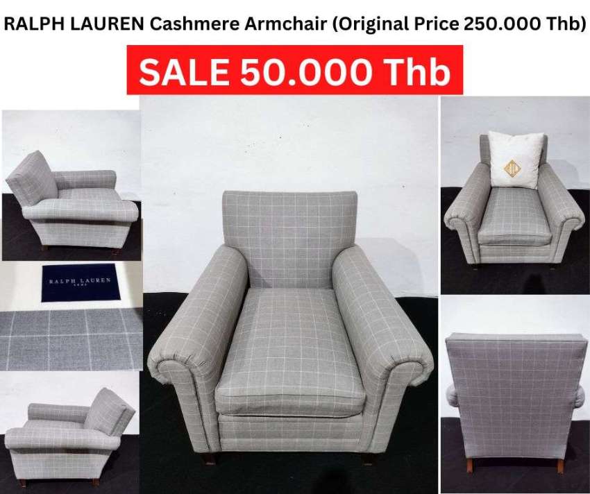 RALPH LAUREN Cashmere Armchair (Original Price 250.000 Thb)