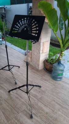 1x Microphone and 1x music stand incl. 