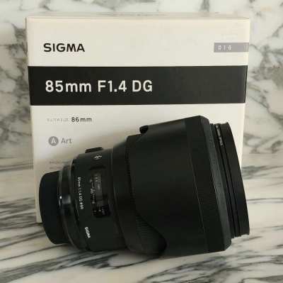 Sigma 85mm (Nikon) F1.4 DG HSM Art Lens w/ K&F Digital Filter
