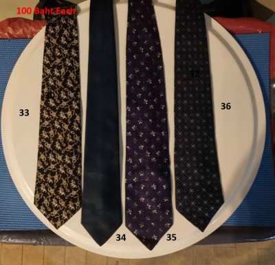 Selection of Neckties – M&S, YSL, Jim Thompson Silk and Others