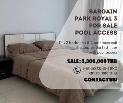 Park Royal 3 For Sale, Pool Access 2 Beds